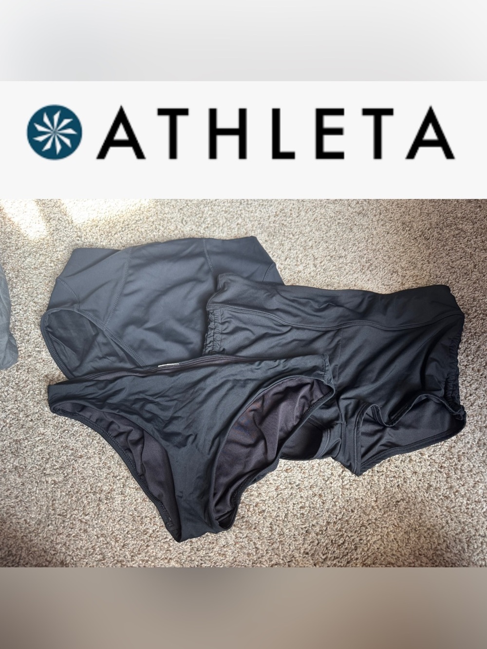 Athleta Black Performance Bikini Bottoms (3)
